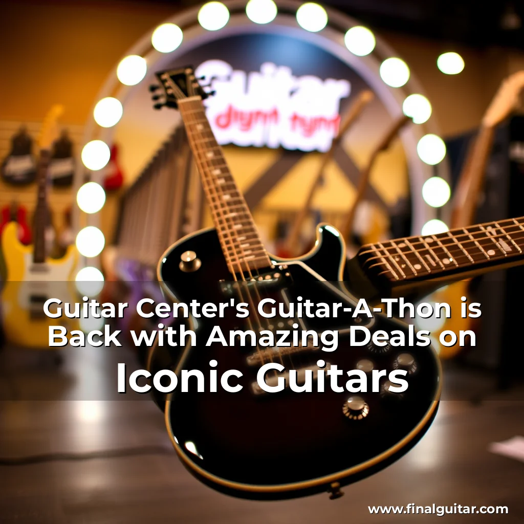 Artistic representation for Guitar Center's Guitar-A-Thon is Back with Amazing Deals on Iconic Guitars