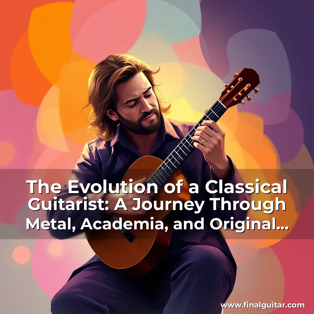 Artistic representation for The Evolution of a Classical Guitarist: A Journey Through Metal, Academia, and Original Composition