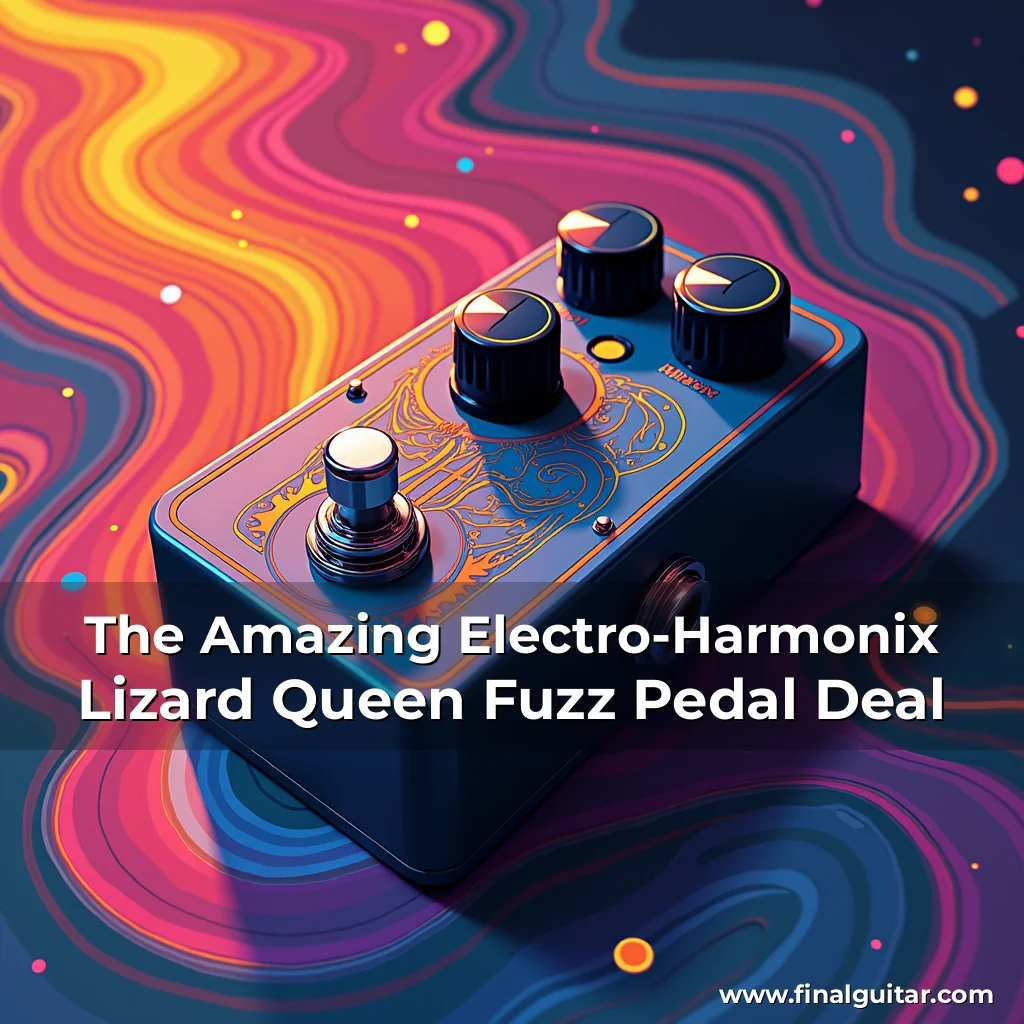 Artistic representation for The Amazing Electro-Harmonix Lizard Queen Fuzz Pedal Deal