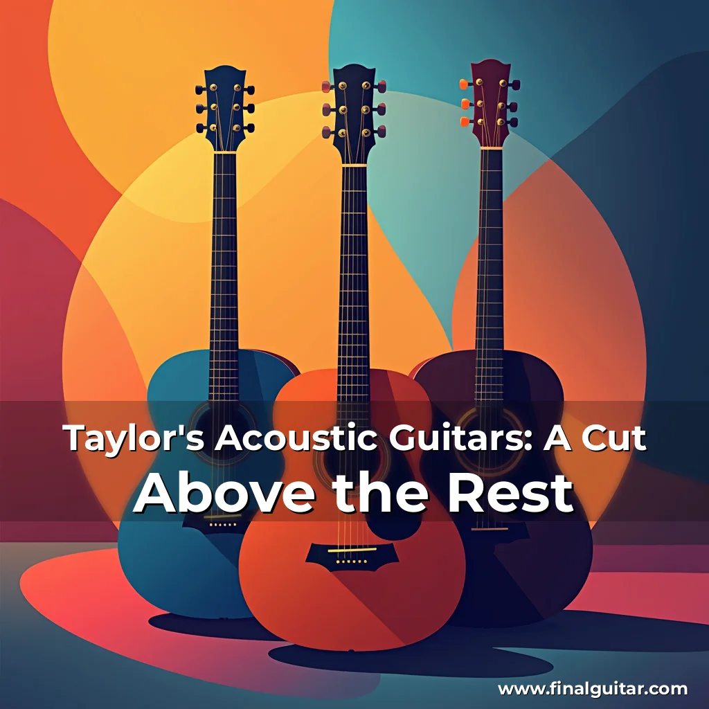 Artistic representation for Taylor's Acoustic Guitars: A Cut Above the Rest