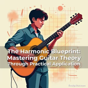 Artistic representation for The Harmonic Blueprint: Mastering Guitar Theory Through Practical Application