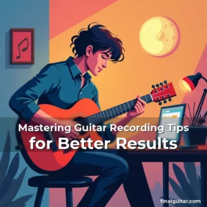 Artistic representation for Mastering Guitar Recording Tips for Better Results