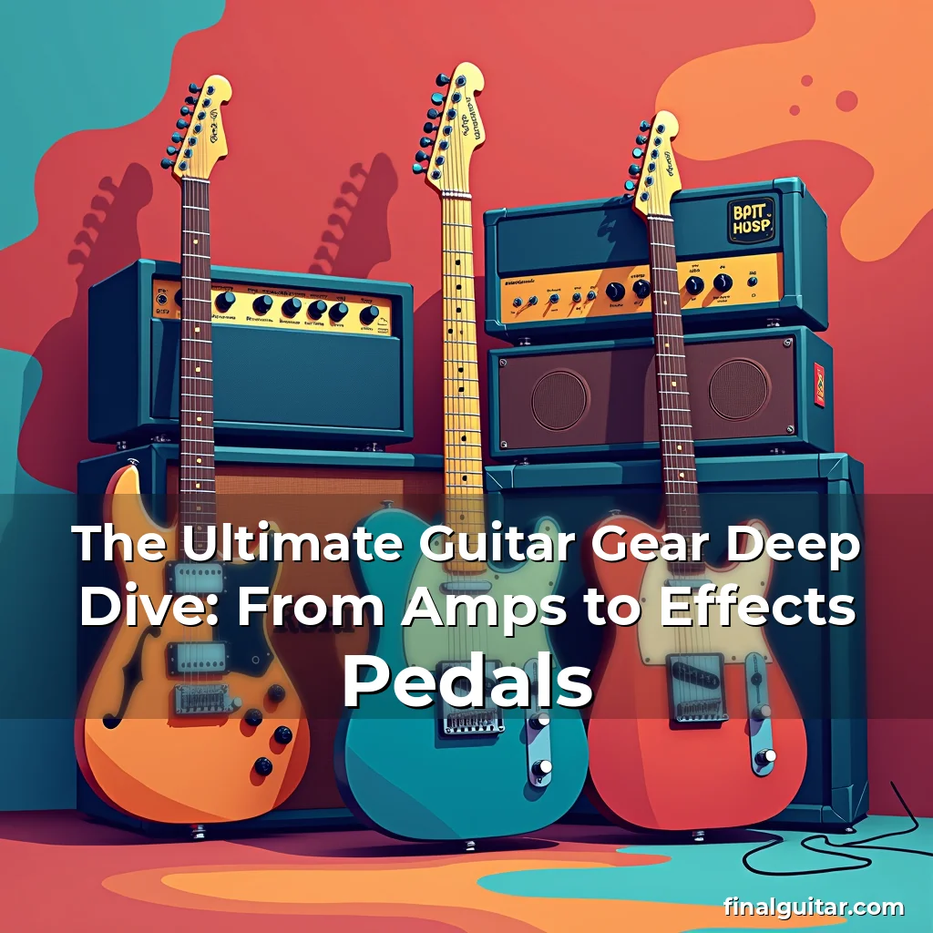 Artistic representation for The Ultimate Guitar Gear Deep Dive: From Amps to Effects Pedals