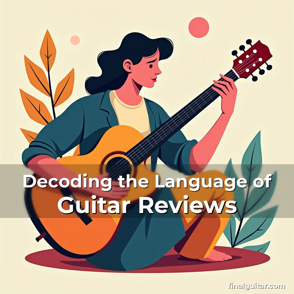 Artistic representation for Decoding the Language of Guitar Reviews
