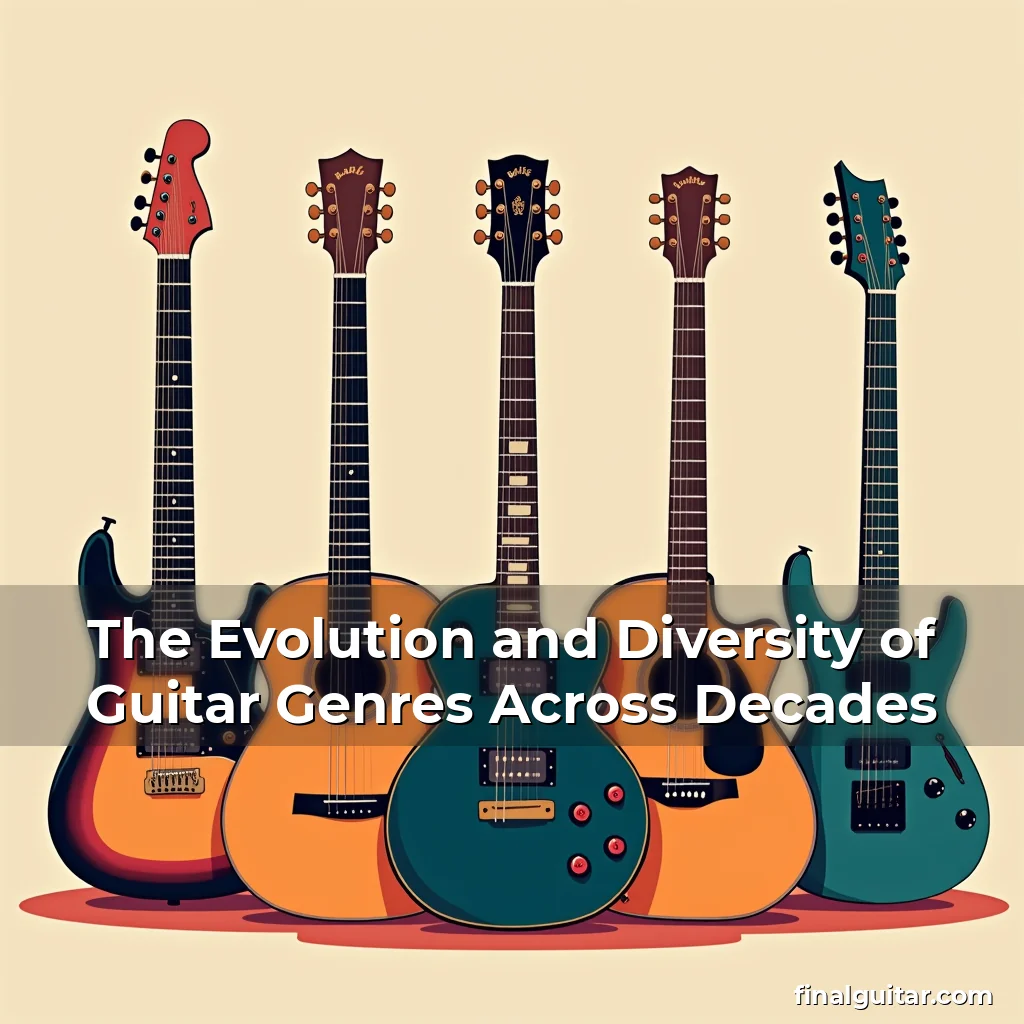 Artistic representation for The Evolution and Diversity of Guitar Genres Across Decades
