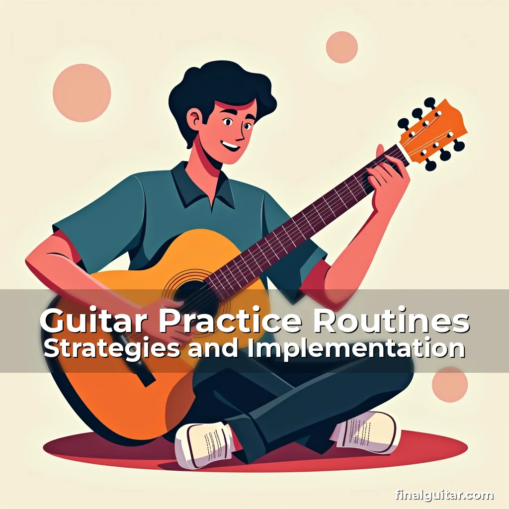 Artistic representation for Guitar Practice Routines Strategies and Implementation