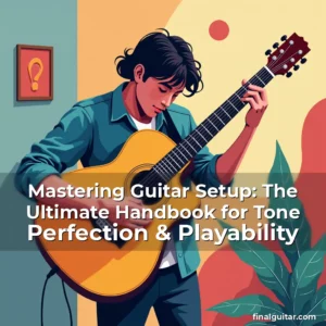Artistic representation for Mastering Guitar Setup: The Ultimate Handbook for Tone Perfection & Playability