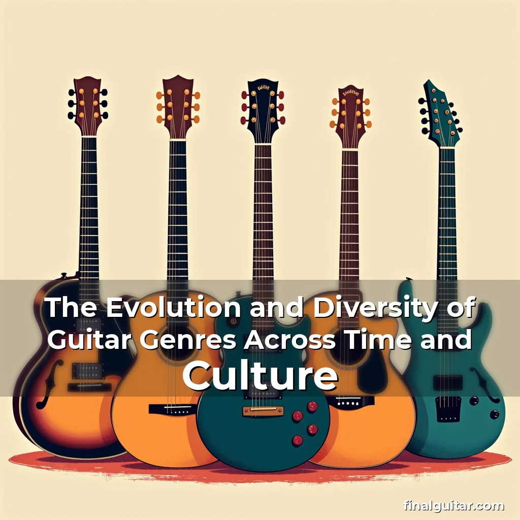 Artistic representation for The Evolution and Diversity of Guitar Genres Across Time and Culture